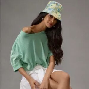 Pilcro Cropped Batwing Sweatshirt